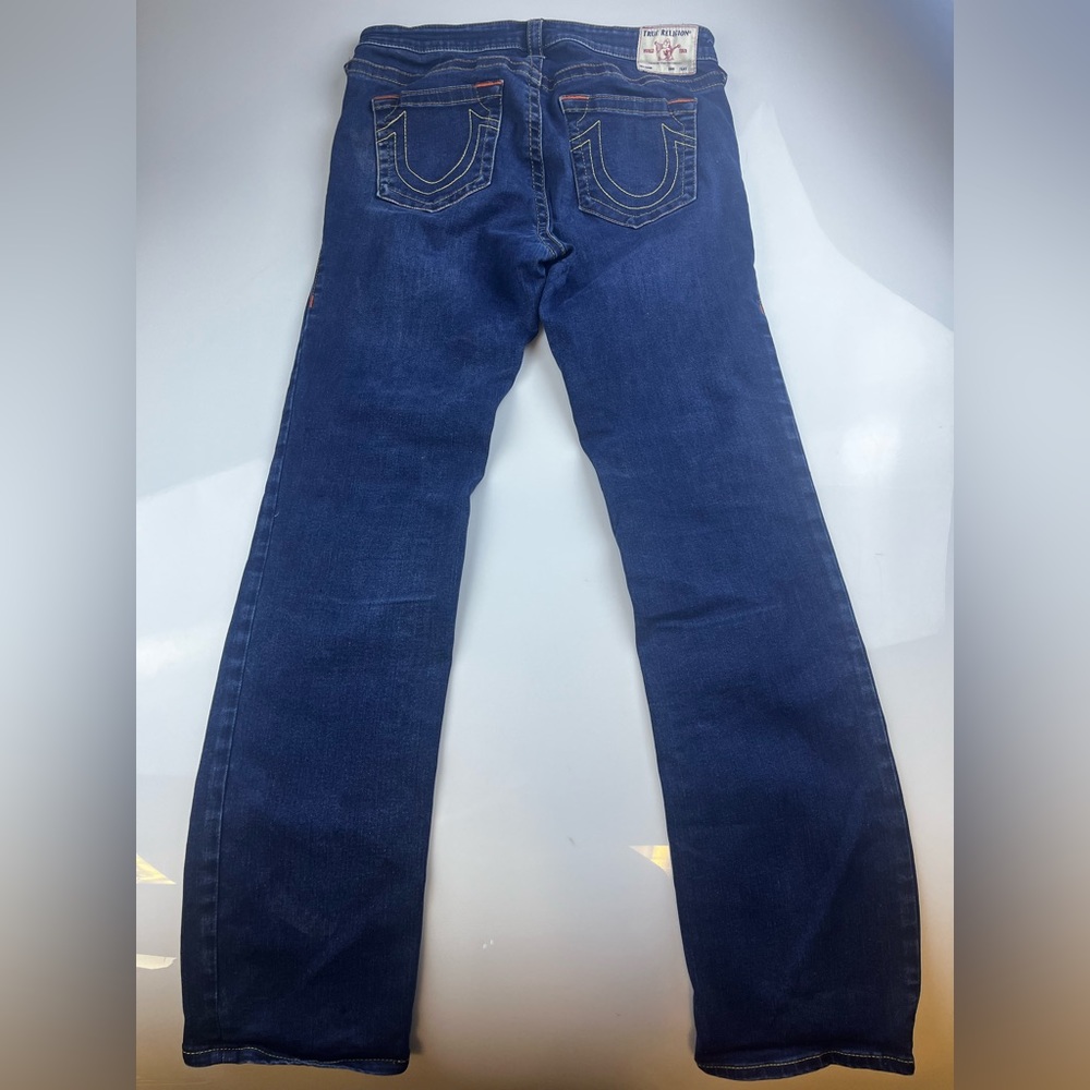 True Religion Billie Mid Rise Straight Jean S86-30 - Picture 8 of 9